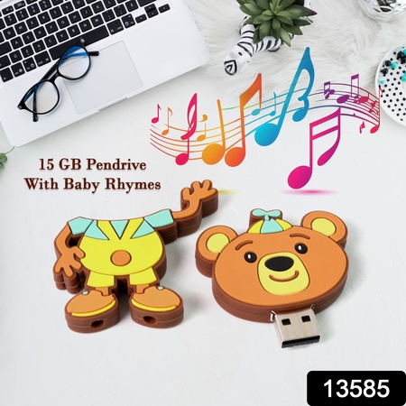 Cartoon Pendrive Baby Rhymes Pendrive 15 Gb