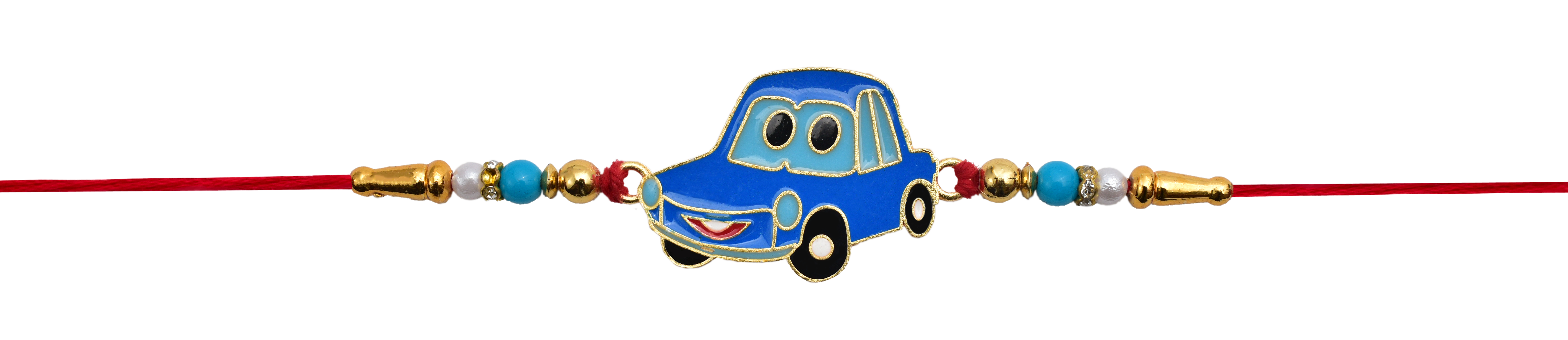 Car Rakhi With Red Thread For Kids
