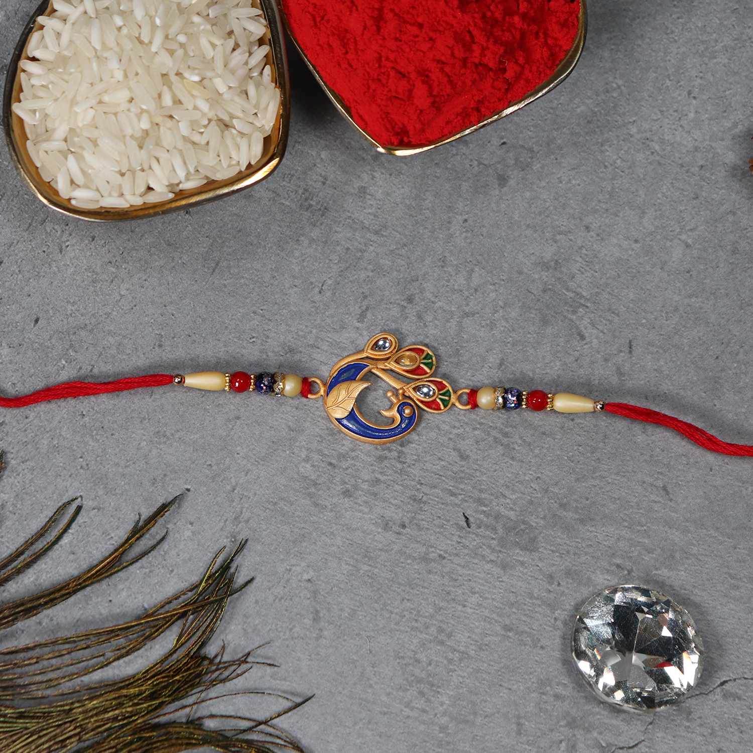 Peacock Elegance Rakhi