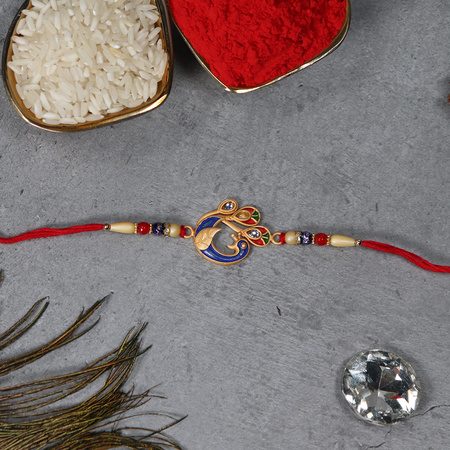Peacock Elegance Rakhi
