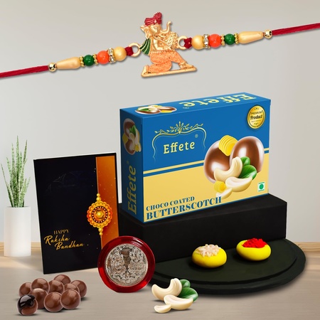 Multicolor Tricoloured Rakhi  Bracelet (K1_270_ads)  Almond Milk Drink With Silver Color Pooja Coin Roli Chawal  Greeting Card Occasion Rakhi For Brother With Gift Rakhi With Milkshake Rakhi Combo For Brother Flavoured Milk Set Of 1 Rakhi