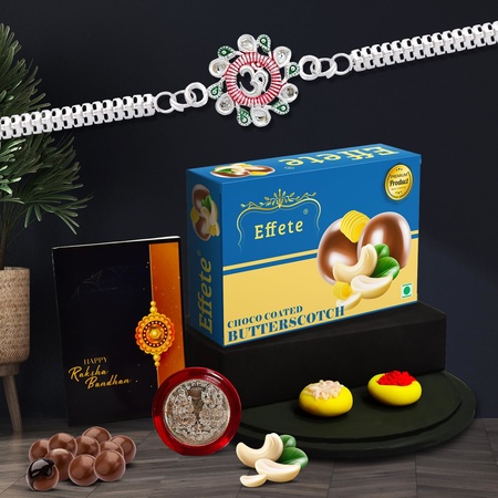 Multicolor Bracelet  Rakhi (K1_a39_bds)  Butterscotch Milk Drink With Silver Color Pooja Coin Roli Chawal  Greeting Card  Occasion  Rakhi For Brother With Gift  Rakhi With Milk Drink  Flavoured Milk  Bracelets For Men Stylish Rakhi Combo